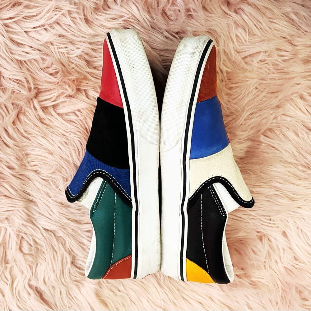 Rare Mixed Media Patchwork Vans - image 2